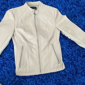 Express LightPink Leather Jacket